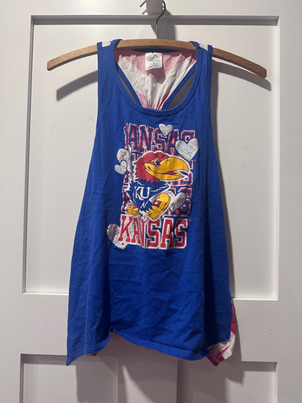 Rivalry Threads Jayhawks Youth Racerback Graphic Tank Kansas University Fanwear
